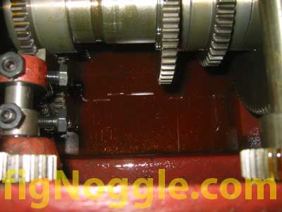 g4003 gearbox oil metal shavings